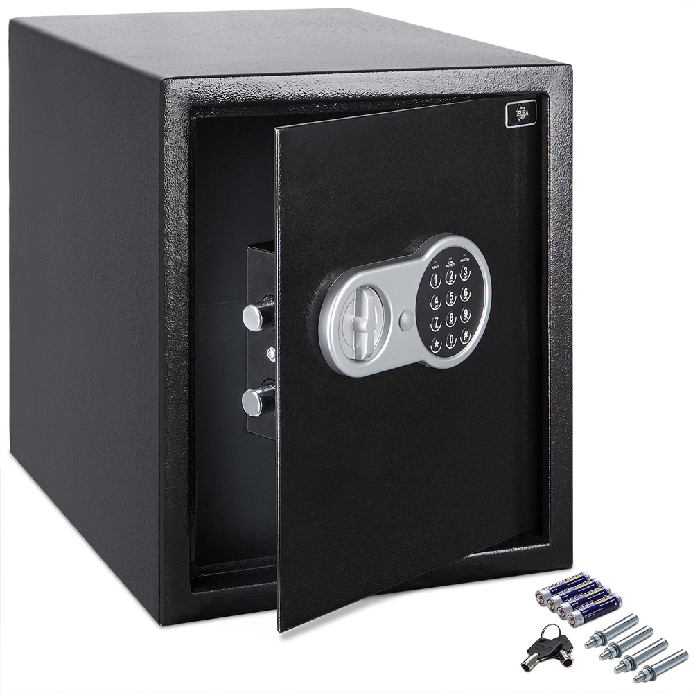 Kluis\u0020met\u0020elektronisch\u0020slot\u0020incl.\u0020licht\u0020deurdikte\u00204mm\u0020zwart