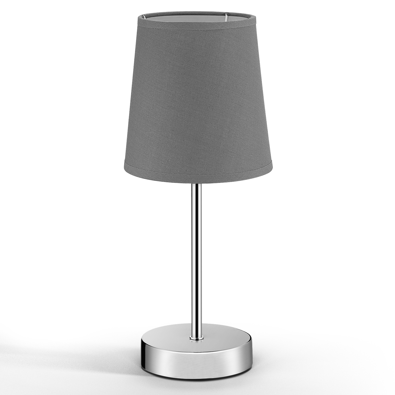 Tafellamp\u0020Grijs\u0020RVS\u002032x10x10cm\u0020E14