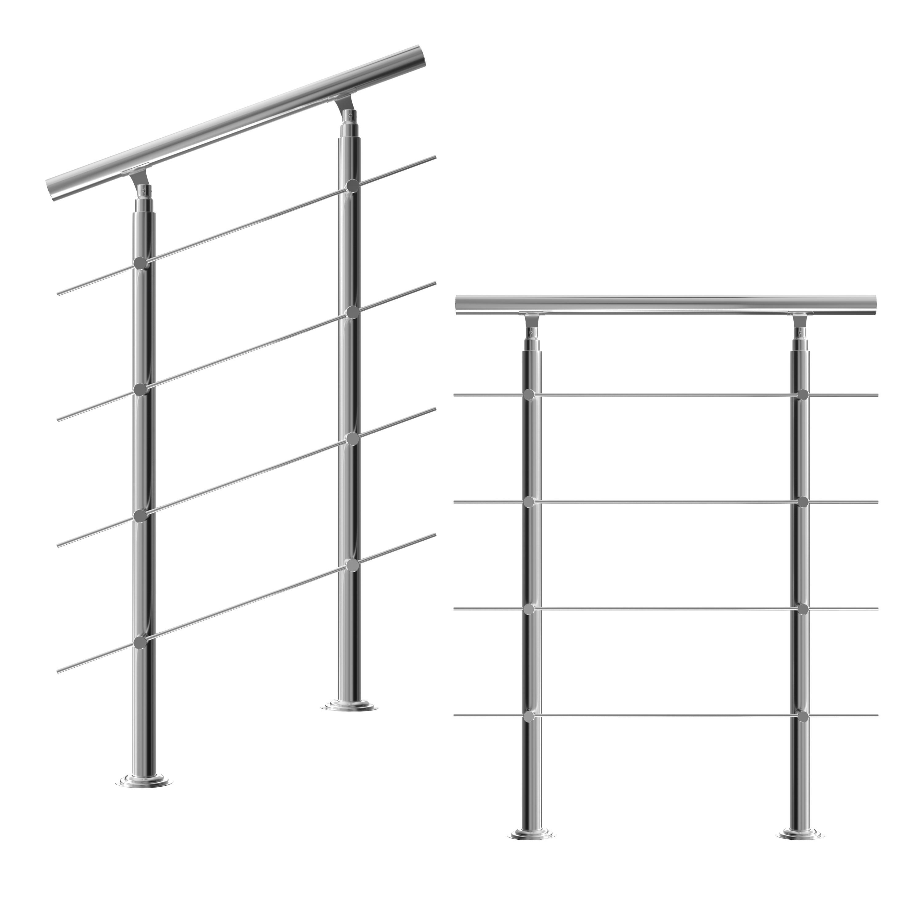 Trapleuning\u0020met\u00204\u0020Spijlen\u0020RVS\u002080cm Trapleuning\u0020met\u00204\u0020Spijlen\u0020RVS\u002080cm