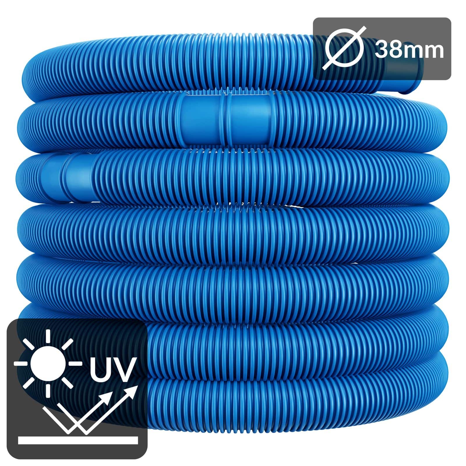 Zwembadslang\u0020Blauw\u0020\u00D832mm\u002014m Zwembadslang\u0020Blauw\u0020\u00D832mm\u002014m