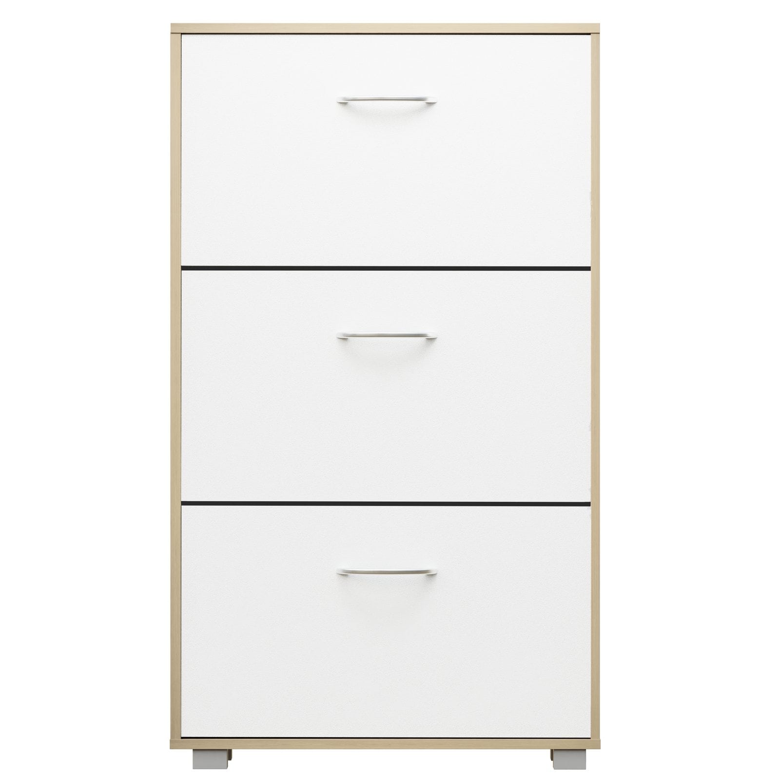 Schoenenkast\u0020Eiken\u002DWit\u0020115x60x24cm\u00203\u0020Kleppen Schoenenkast\u0020Eiken\u002DWit\u0020115x60x24cm\u00203\u0020Kleppen
