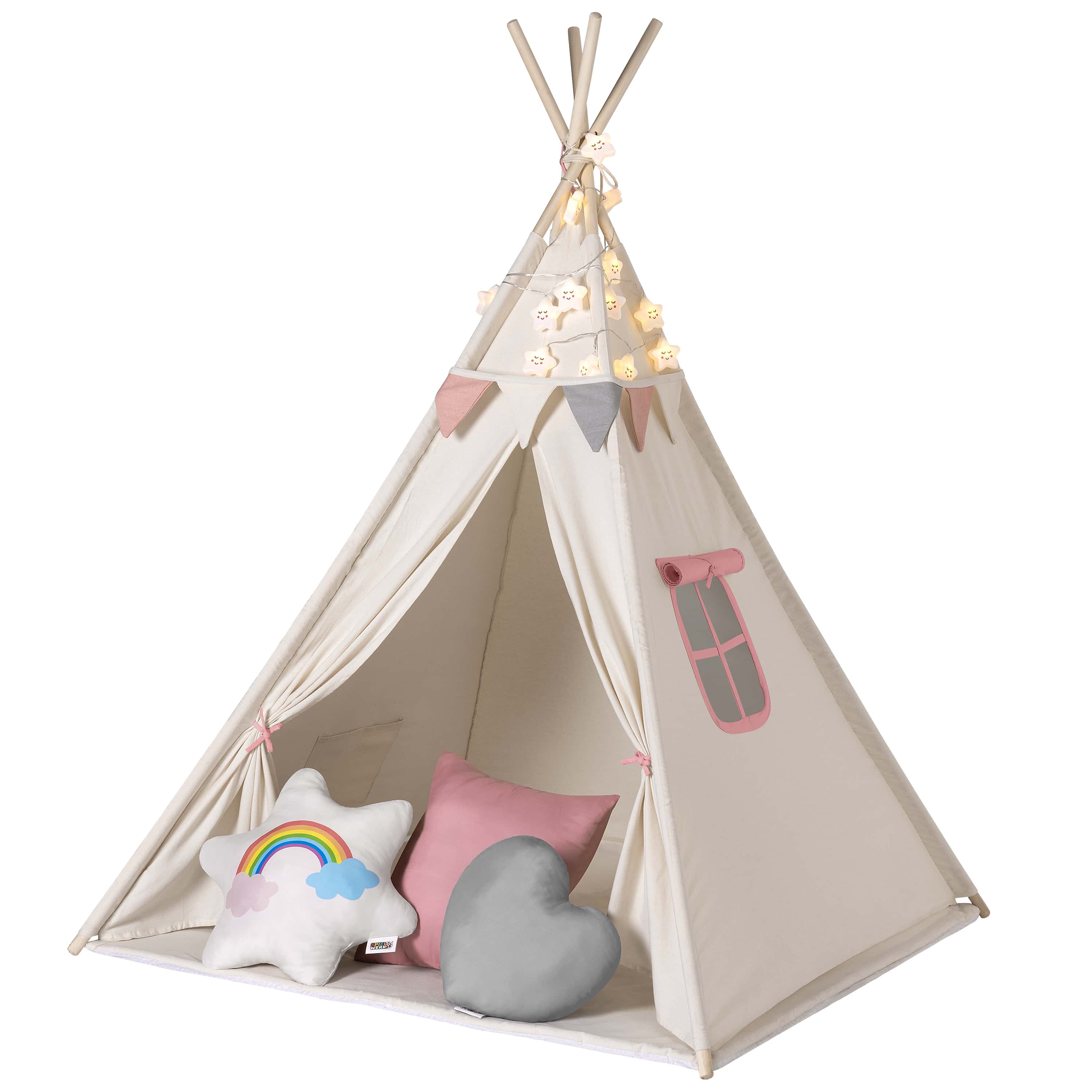 Tipi\u0020Speeltent\u0020Roze\u0020160x130x130cm Tipi\u0020Speeltent\u0020Roze\u0020160x130x130cm