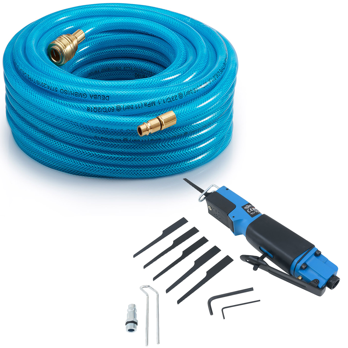 Persluchtslang\u0020Haspel\u0020\u002B\u0020Carosseriezaag\u0020Blauw\u0020Zwart\u002020M Persluchtslang\u0020Haspel\u0020\u002B\u0020Carosseriezaag\u0020Blauw\u0020Zwart\u002020M