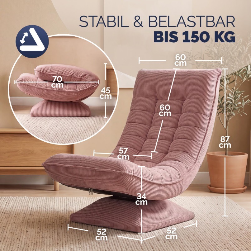 Fauteuil\u0020Aberdeen\u0020donkerroze\u0020ribstof,\u00205\u002Dstanden\u0020verstelbaar,\u0020360\u00B0\u0020draaibaar,\u0020inklapbaar Fauteuil\u0020Aberdeen\u0020donkerroze\u0020ribstof,\u00205\u002Dstanden\u0020verstelbaar,\u0020360\u00B0\u0020draaibaar,\u0020inklapbaar