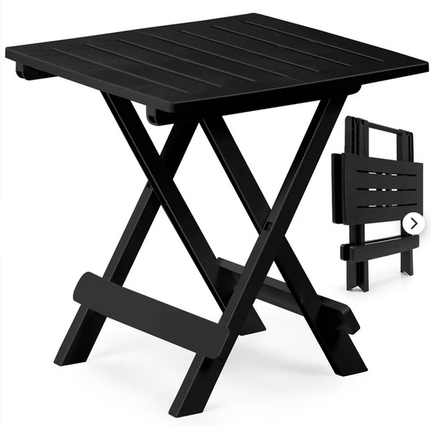 Bijzettafel\u0020\u002D\u0020Kunststof\u002045x43x50cm\u0020\u002D\u0020zwart