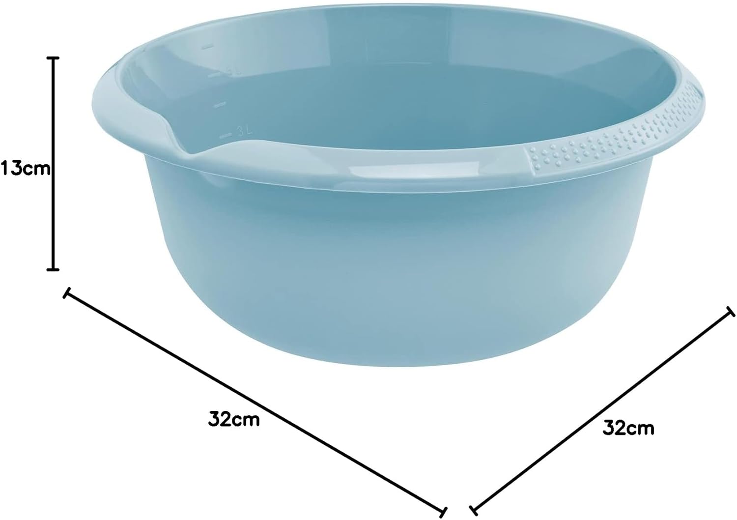 Cleany\u0020Afwasbak\u0020rond\u002032cm\u0020\u002D\u00207\u0020liter\u0020blauw