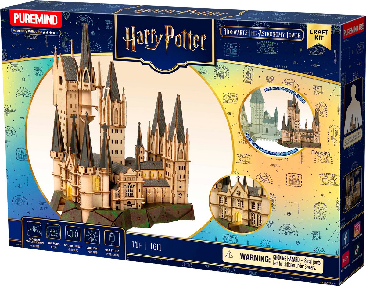 Harry\u0020Potter\u0020Hogwarts\u0020The\u0020Astronomy\u0020Tower\u00203D\u0020Houten\u0020Puzzel\u0020Bouwpakket\u0020\u2013\u0020Modelbouw\u0020DIY\u0020\u0028482\u0020Onderdelen\u0029