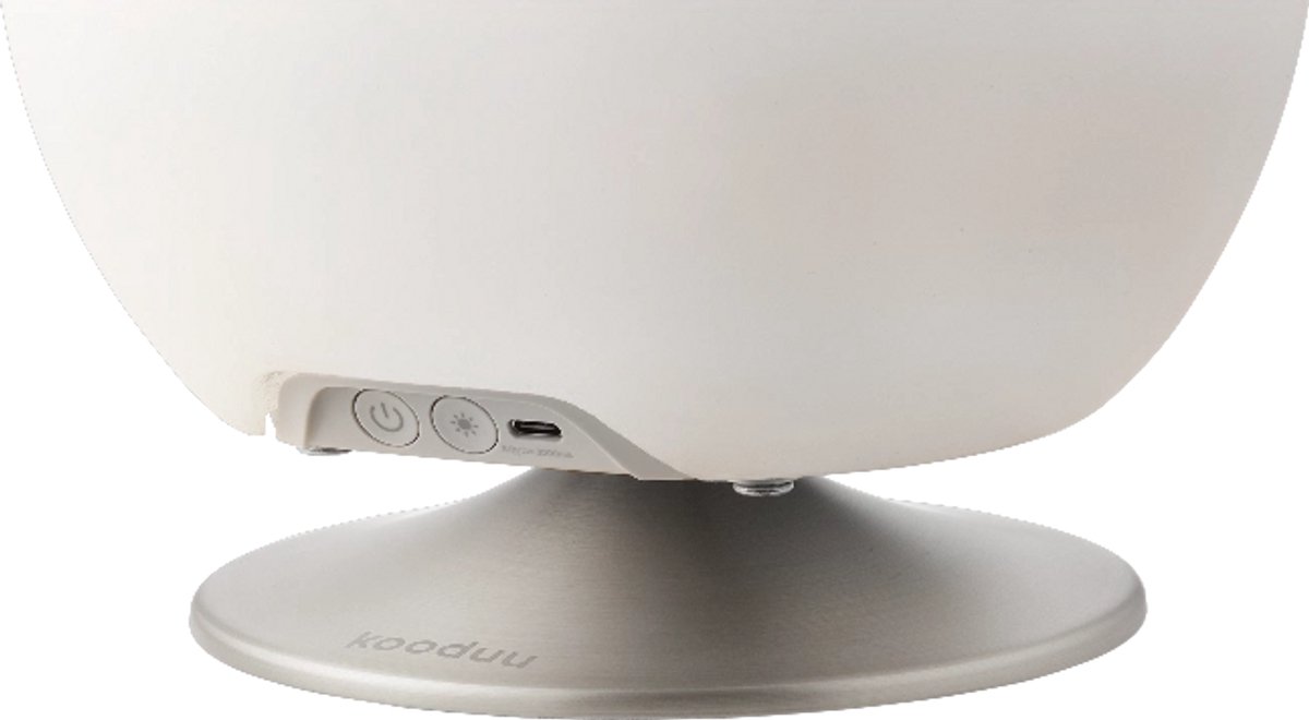 Lamp\u0020Kooduu\u0020Atmos\u002035\u0020Bluetooth\u0020Speaker\u0020\u002D\u0020LED\u0020Lamp\u0020Dimbaar\u0020\u002D\u0020Wijnkoeler\u0020\u002D\u0020Zilver