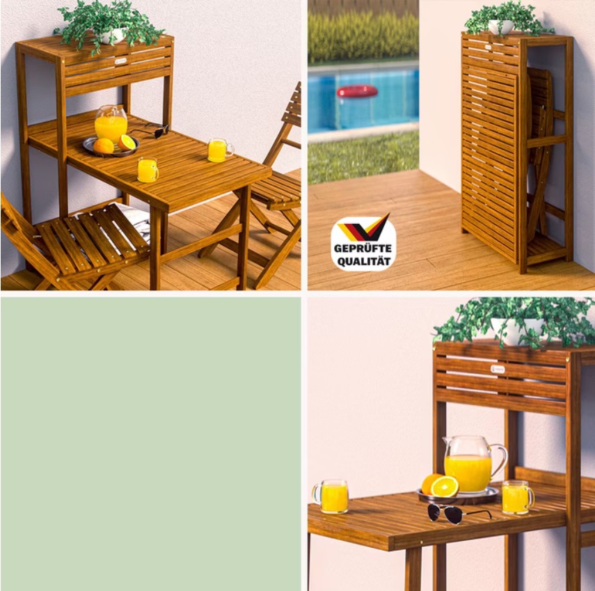 Tuinset\u00203\u002Ddelig\u0020acaciahout\u0020FSC\u0020gecertificeerd\u0020opvouwbaar\u0020
