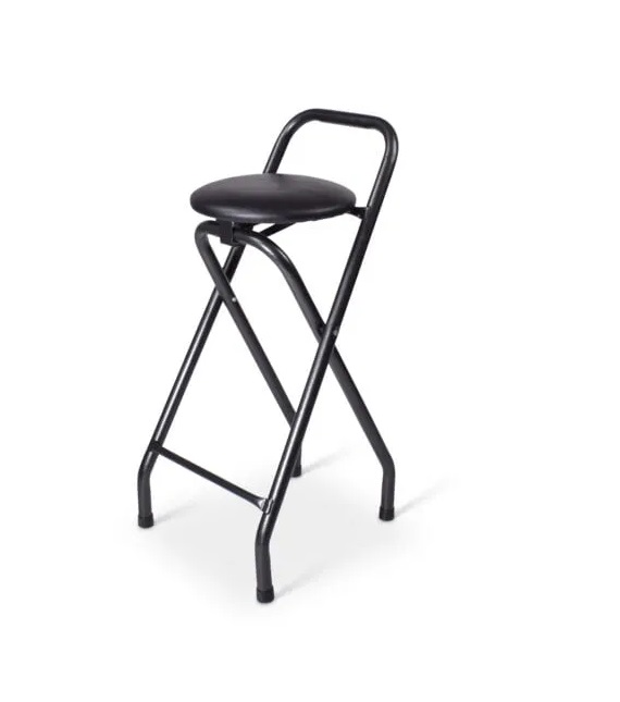 Stapelbare\u0020en\u0020inklapbare\u0020barkruk\u0020hamerslag\u0020zwart