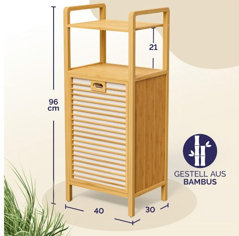 Rek\u0020met\u0020Wasmand\u0020Bamboe\u002043\u0020liter\u0020,\u0020Set\u0020van\u00202