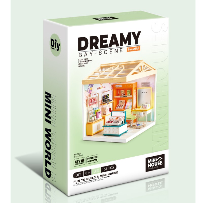 Dreamy\u0020mini\u0020house\u0020Beauty\u0020Salon\u0020met\u0020ledlamp\u0020DIY\u0020Modelbouw\u0020Knutselen
