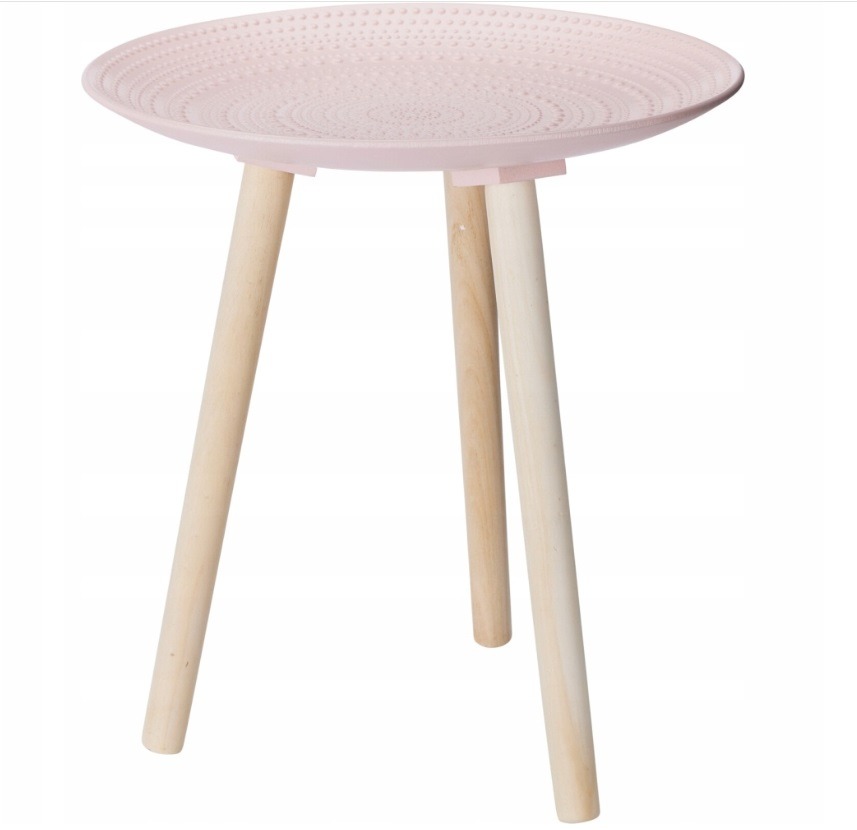Bijzettafel\u0020Salontafel\u0020rond\u002041cm\u0020roze Bijzettafel\u0020Salontafel\u0020rond\u002041cm\u0020roze