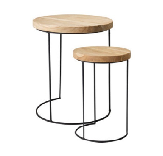 Bijzettafel\u0020Salontafel\u0020metalen\u0020Frame\u0020\u002D\u0020Tafelblad\u0020teak\u0020\u002D\u0020set\u00202\u0020stuks Bijzettafel\u0020Salontafel\u0020metalen\u0020Frame\u0020\u002D\u0020Tafelblad\u0020teak\u0020\u002D\u0020set\u00202\u0020stuks