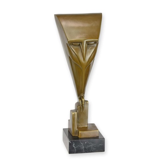 Bronzen\u0020sculptuur\u0020van\u0020een\u0020art\u0020deco\u0020uil