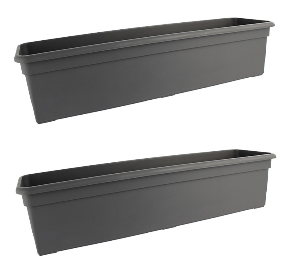 Bloembak\u0020Antraciet\u0020kunststof\u0020\u002013,8\u0020x\u002016,9\u0020x\u002080\u0020cm\u0020set\u0020van\u00202
