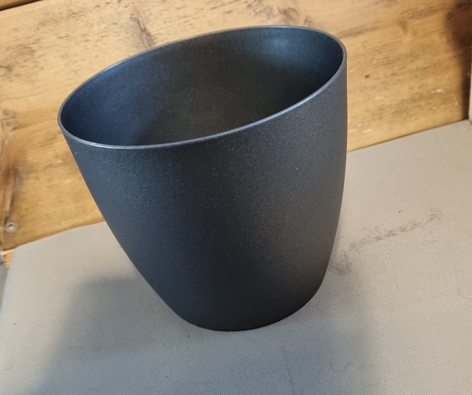 Bloempot\u0020BERLIJN\u0020rond\u002016\u0020cm\u0020Donkergrijs\u0020set\u0020van\u00202\u0020stuks