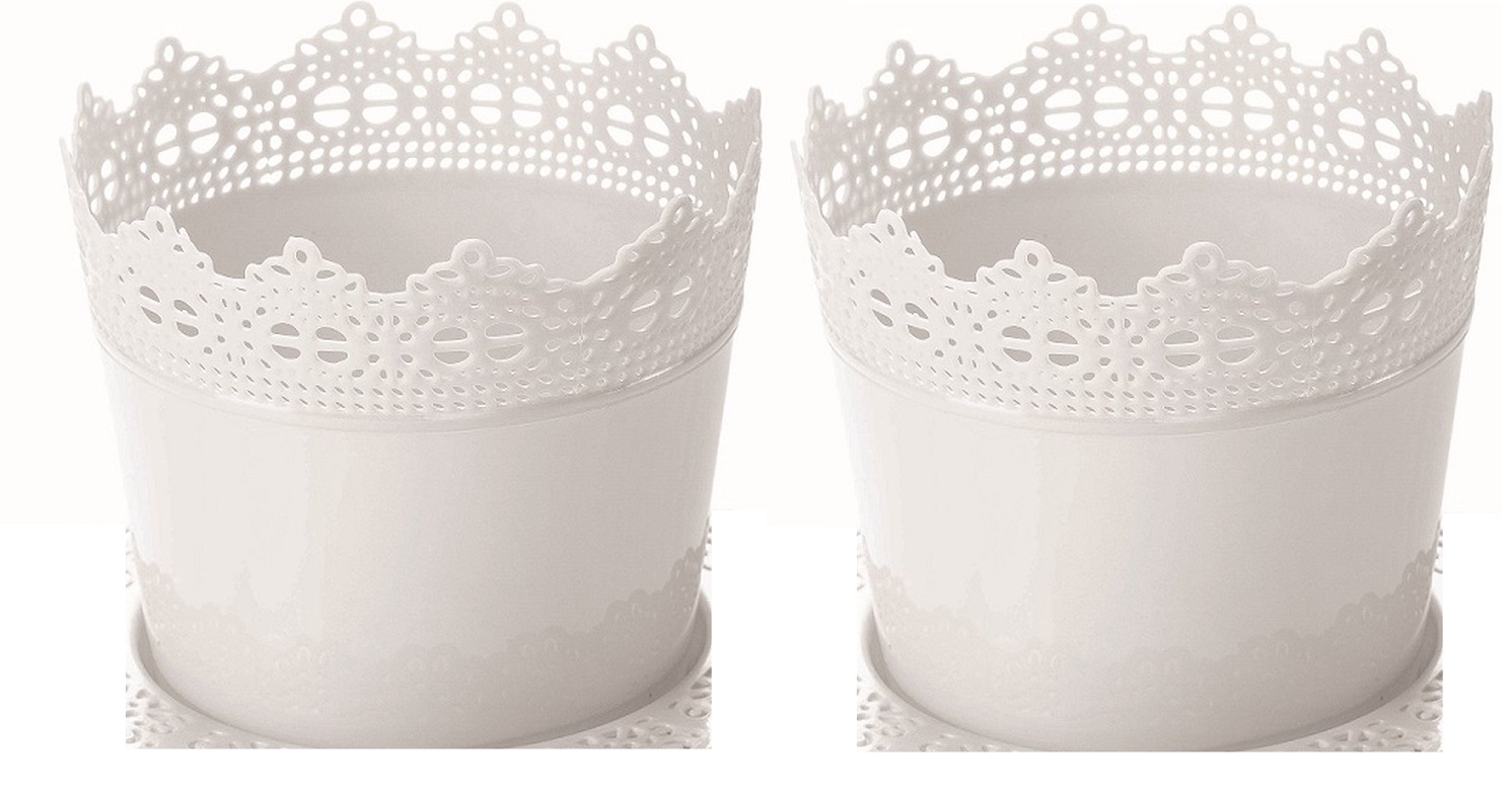 Bloempot\u0020PARIJS\u0020rond\u002014,5\u0020cm\u0020Wit\u0020set\u0020van\u00202\u0020stuks