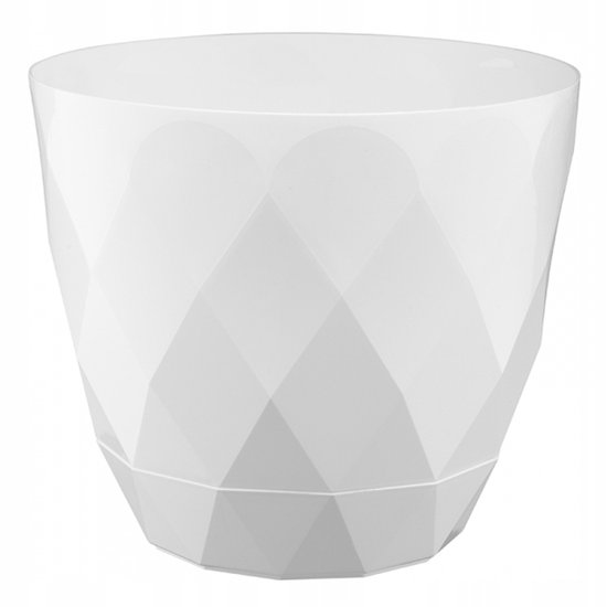 Bloempot\u0020VEGAS\u0020rond\u002014\u0020cm\u0020Wit\u0020set\u0020van\u00202\u0020stuks