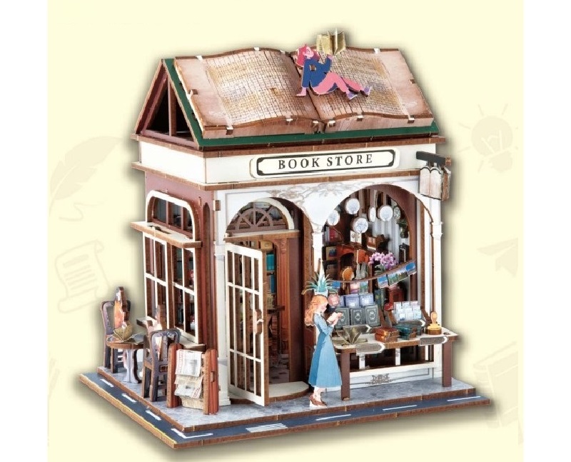 PlayfulMario\u0020Boekenwinkel\u0020\u002D\u0020Bookstore\u0020met\u0020verlichting\u0020148\u0020onderdelen\u0020Modelbouw