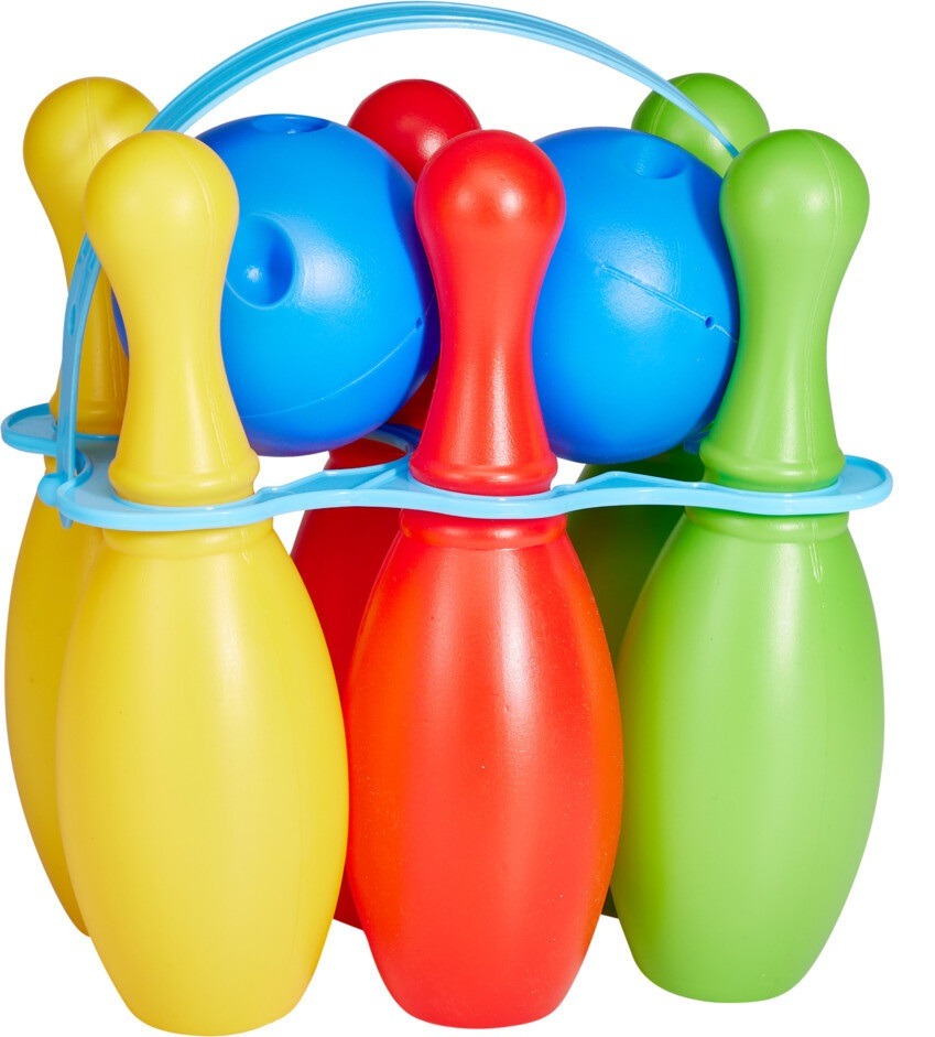 Bowling\u0020Kegel\u0020set\u0020kunststof\u00208\u0020delig\u0020\u002D\u00206\u0020kegels\u0020en\u00202\u0020ballen