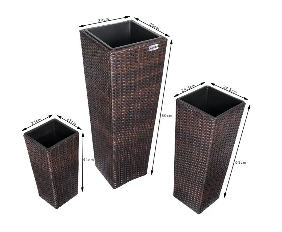 Polyrattan\u0020Bloempot\u0020Set\u0020van\u00203\u0020Bruin Polyrattan\u0020Bloempot\u0020Set\u0020van\u00203\u0020Bruin