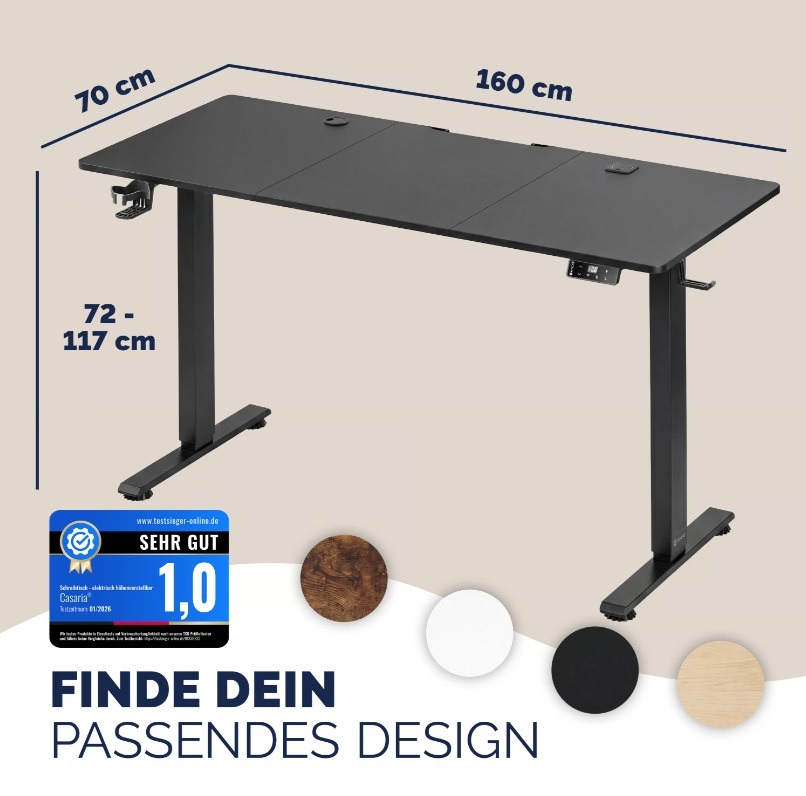 In\u0020hoogte\u0020verstelbaar\u0020bureau\u0020zwart\u0020160x75x72\u002D117cm In\u0020hoogte\u0020verstelbaar\u0020bureau\u0020zwart\u0020160x75x72\u002D117cm