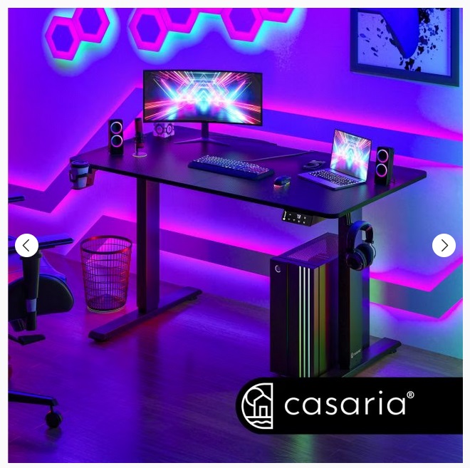 Zit\u0020Sta\u0020Bureau\u0020In\u0020hoogte\u0020verstelbaar\u0020\u002D\u0020Zwart\u0020\u0020110x60x73\u002D118cm