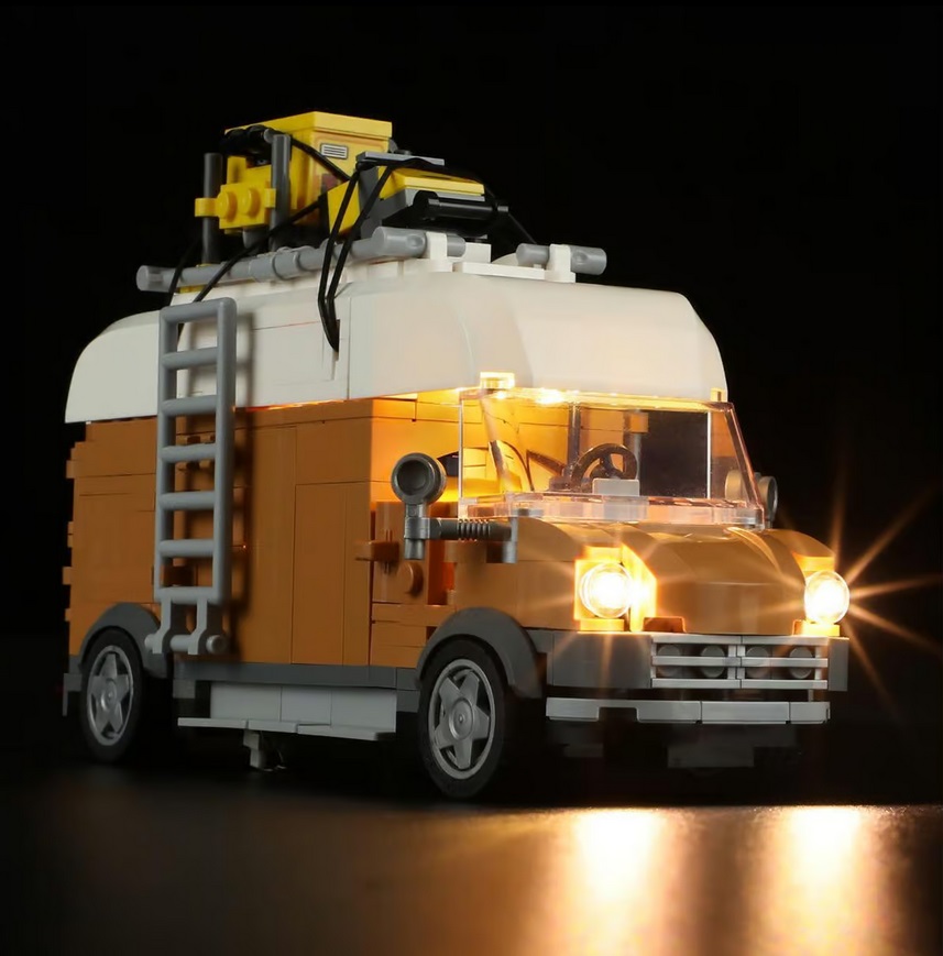 LUMIBRICKS\u0020Kampeerbus\u0020met\u0020LED\u002Dverlichting\u0020\u002D\u0020496\u0020onderdelen