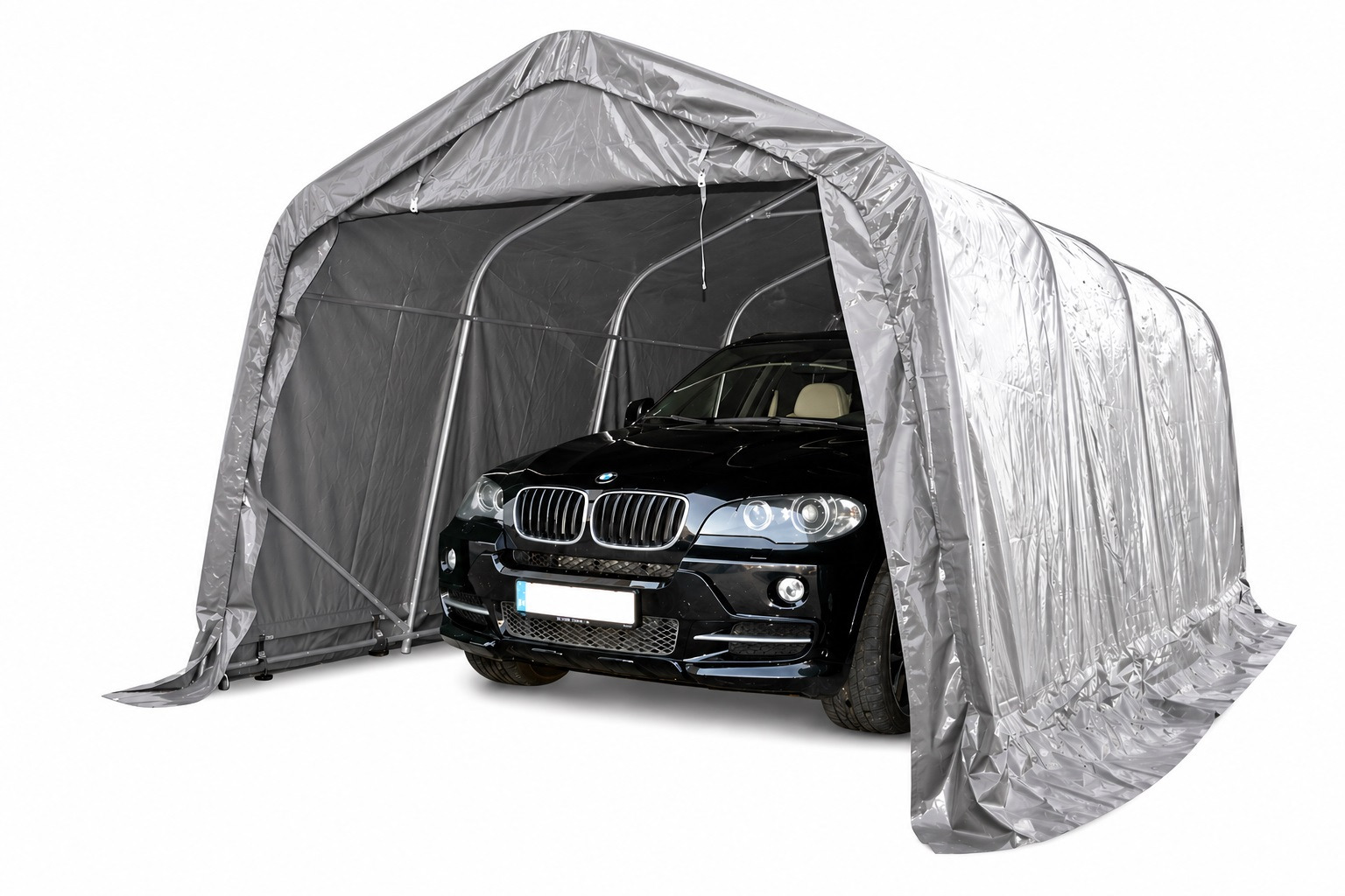 Carport\u0020PVC\u00203,3\u0020x\u00207,2\u0020x\u00202,6\u0020meter\u0020in\u0020Grijs