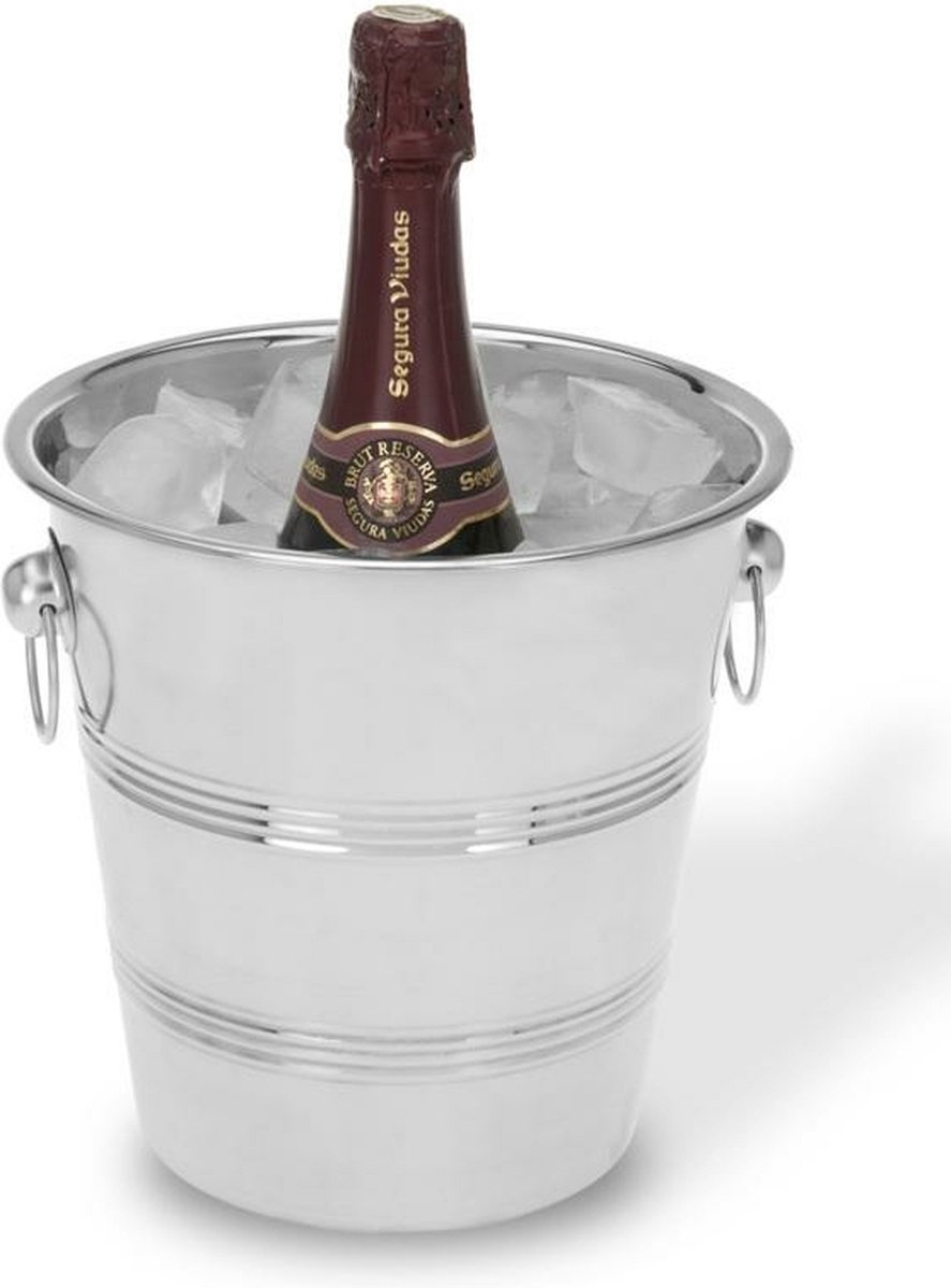 Champagnekoeler\u0020RVS\u0020rond\u002022cm Champagnekoeler\u0020RVS\u0020rond\u002022cm