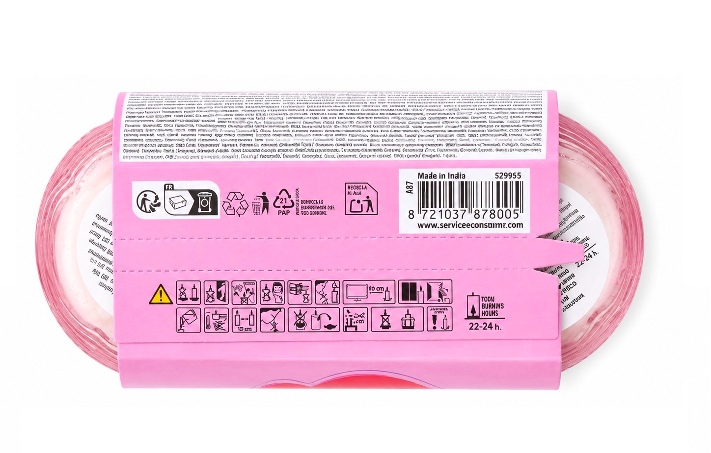Citronella\u0020kaars\u0020in\u0020glazen\u0020kom\u0020set\u0020van\u00202\u0020stuks\u0020Roze