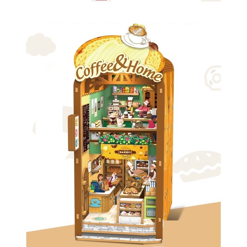 PlayfulMario\u0020Coffee\u0020\u0026\u0020Home\u0020Booknook\u0020Modelbouw\u0020met\u0020LED\u0020lamp\u0020213\u0020Onderdelen