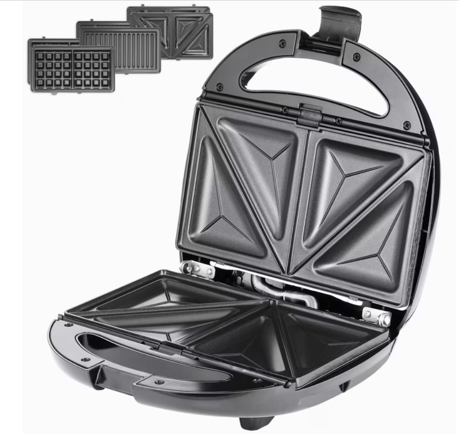 Contactgrill\u0020tosti\u0020,\u0020wafels\u0020en\u0020grillen\u0020Zwart\u002FZilver\u0020800W\u0020