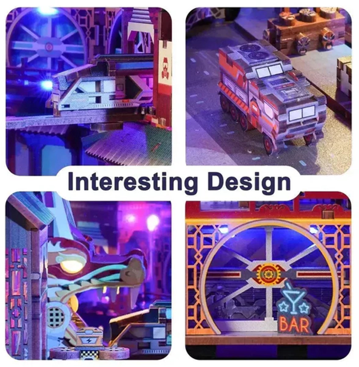 Tone\u002Dcheer\u0020Book\u0020Nook\u0020Cyber\u0020City\u0020DIY\u0020Modelbouw\u0020Knutselen