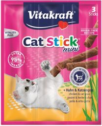 VITAKRAFT CAT-STICK MINI KIP / KATTENGRAS 3 ST
