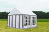 Classic Plus Feest-tent PVC 4x4x2 mtr in Wit-Grijs