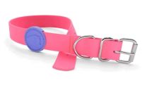 MORSO HALSBAND HOND WATERPROOF GERECYCLED PASSION PINK ROZE 23-31X1,5 CM