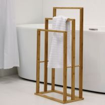 Bathroom Solutions Handdoekenrek met 3 stangen bamboe