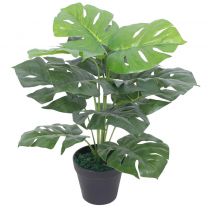  Kunst monstera plant met pot 45 cm groen