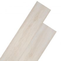  Vloerplanken 5,26 m 2 mm PVC klassiek wit eiken