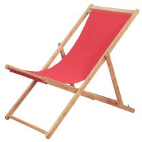 Strandstoel inklapbaar stof rood