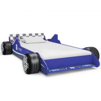  Kinderbed raceauto 90x200 cm blauw