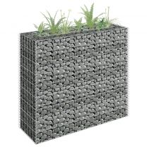  Gabion plantenbak 90x30x90 cm gegalvaniseerd staal