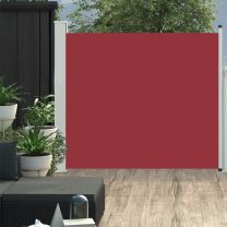  Tuinscherm uittrekbaar 100x300 cm rood