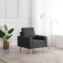  Fauteuil stof donkergrijs