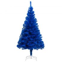  Kunstkerstboom met standaard 150 cm PVC blauw