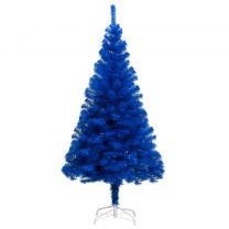  Kunstkerstboom met standaard 180 cm PVC blauw