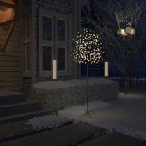  Kerstboom 220 LED's warmwit licht kersenbloesem 220 cm