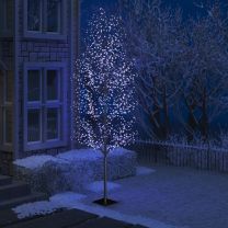  Kerstboom 1200 LED's blauw licht kersenbloesem 400 cm
